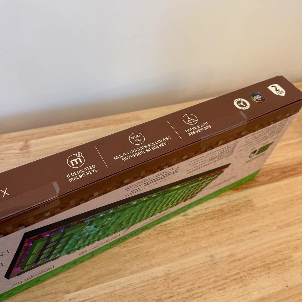 Razer Minecraft Blackwidow V4 X Keyboard & Cobra Gaming Mouse | New - Sealed